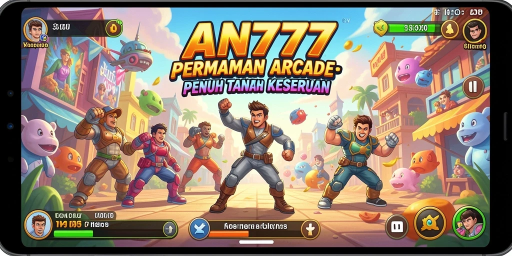 Screenshot gameplay AN777 menampilkan momen seru dari permainan Arcade.