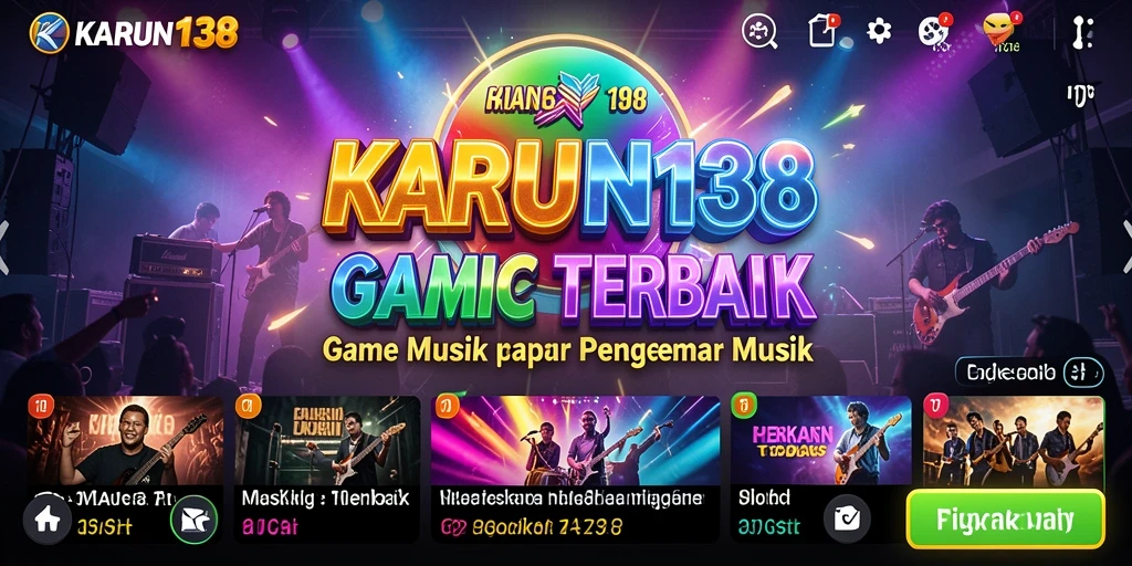 Tampilan screenshot KARUN138 menunjukkan keseruan bermain musik interaktif.