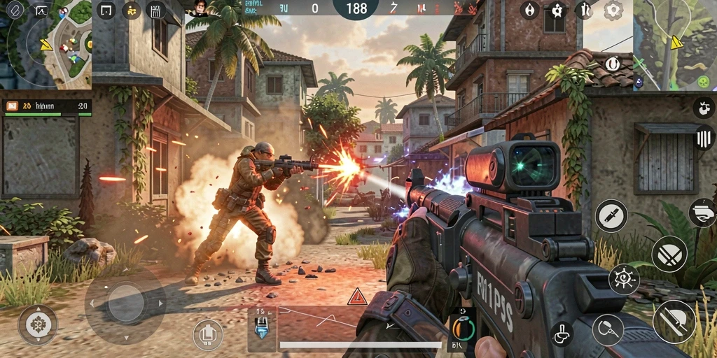Tampilan gameplay RI188 yang menegangkan dan penuh aksi.